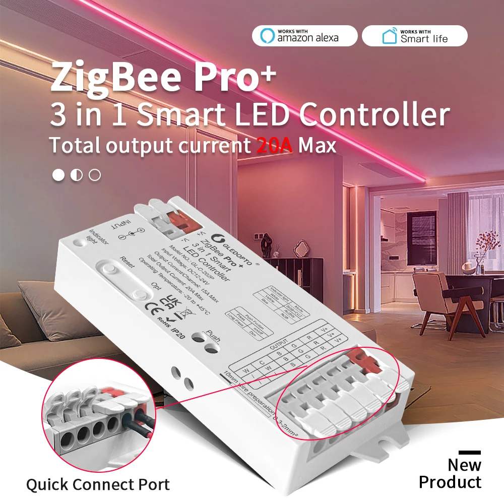 Zigbee Coordinator Stick - GLEDOPTO-LED Controlador de Luz de Tira,